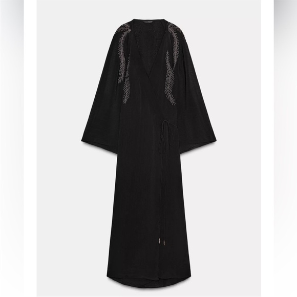 ZARA BEADED EMBROIDERY DRESS - Picture 6 of 8